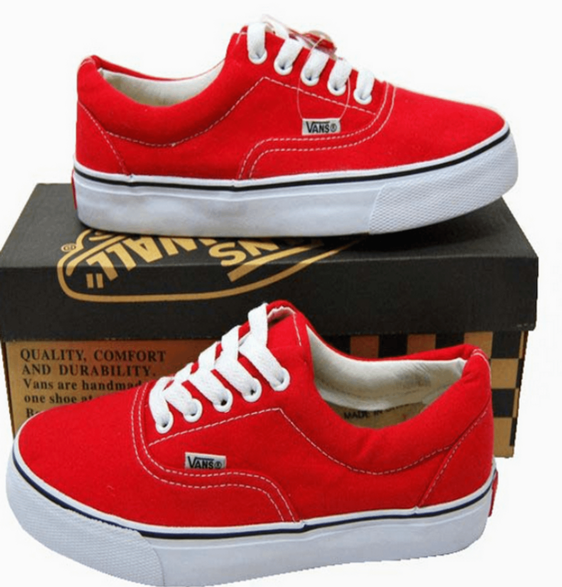 tenis vans era vermelho