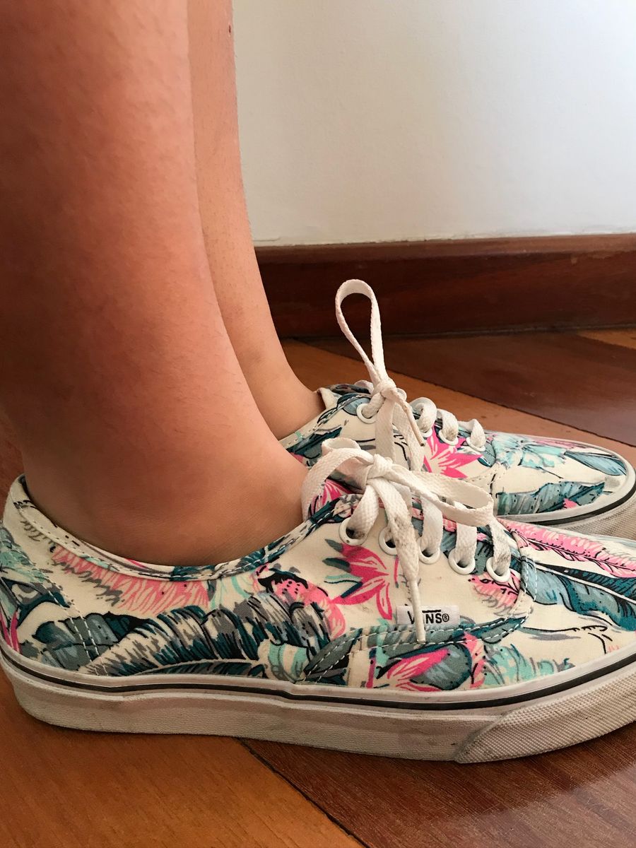 tênis vans estampado