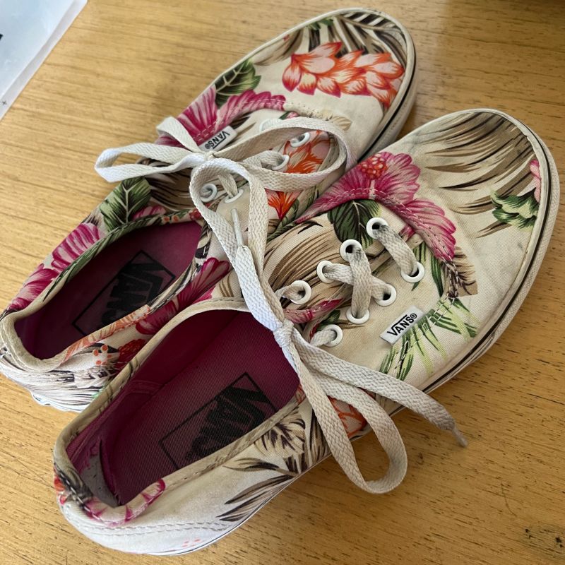 HOT Feminino Vans Vans Estampado Floral Tênis Vans