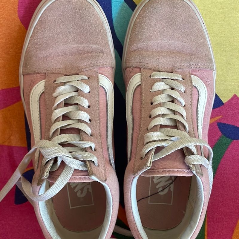 Tenis vans 2025 rosa claro