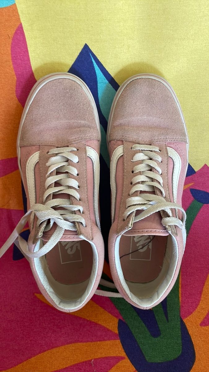 Vans feminino shop rosa claro mercadolivre