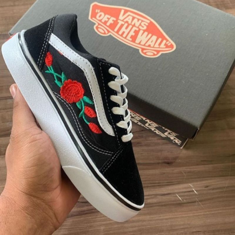 Tenis vans hot sale flor