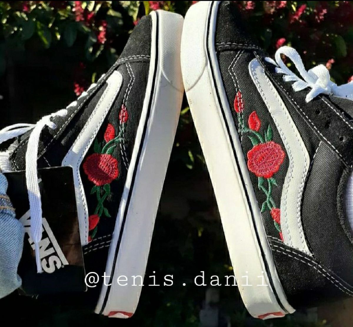 Tênis Vans Flor | Tênis Feminino Vans Nunca Usado 52915579 | enjoei
