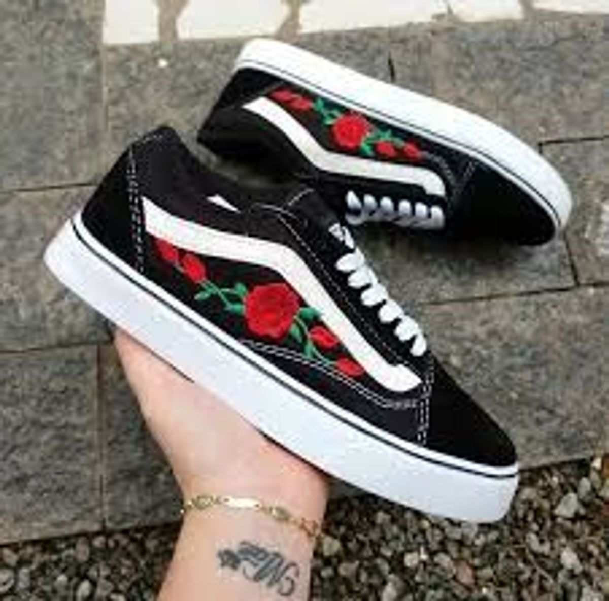 vans florido feminino