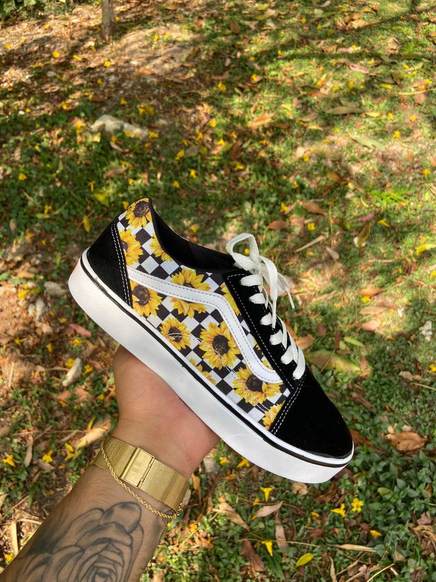 tênis vans girassol