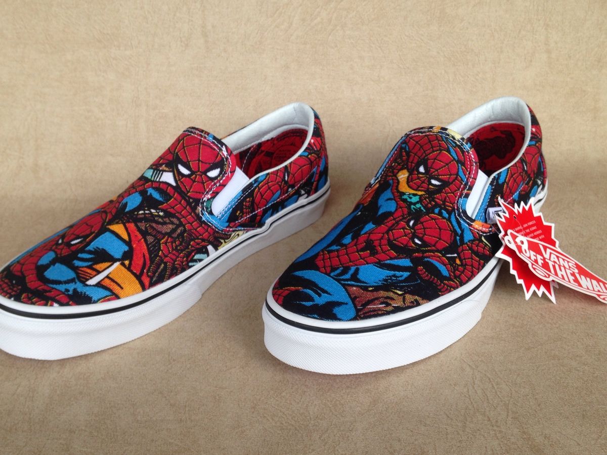 tenis vans homem aranha