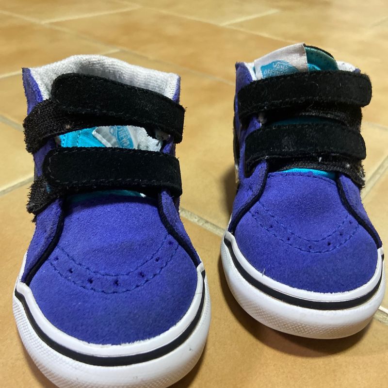 Tênis Vans Infantil Colorido com Velcro Calçado Infantil para Meninos  Vans Usado 93346757 enjoei