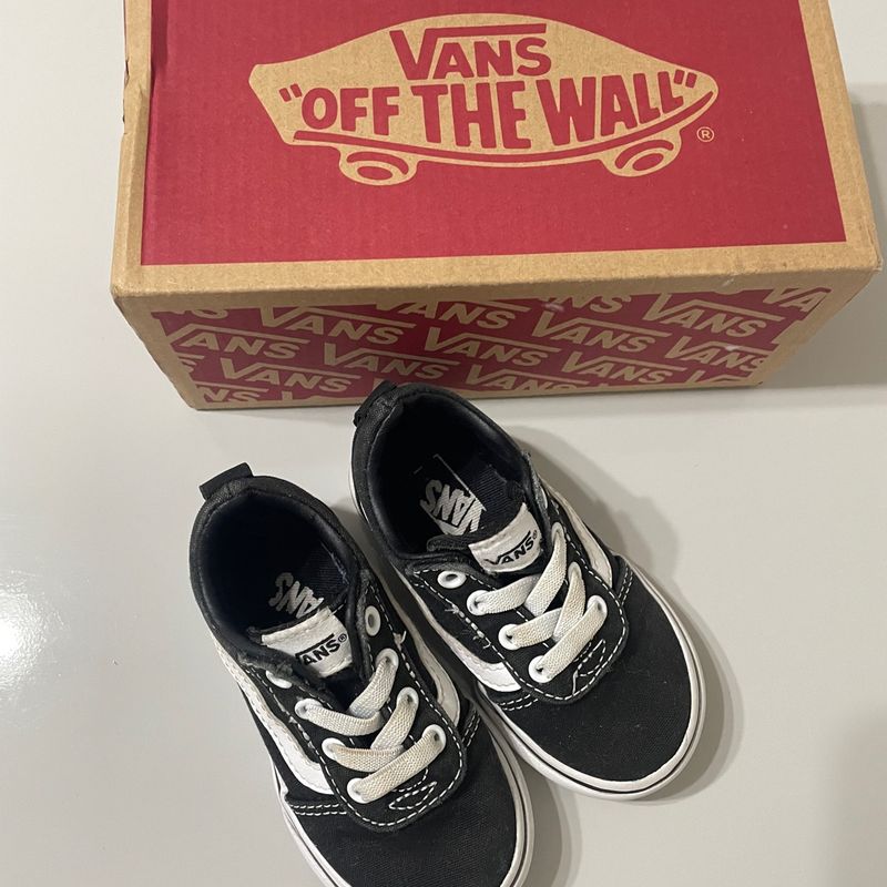 Vans infantil hot sale preto