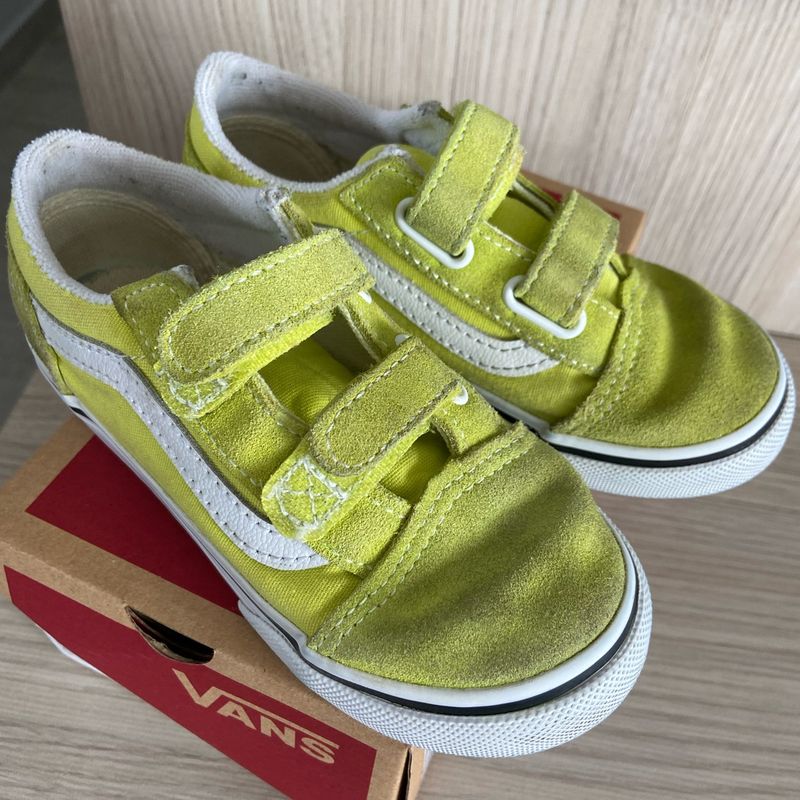 Tenis vans shop verde limao