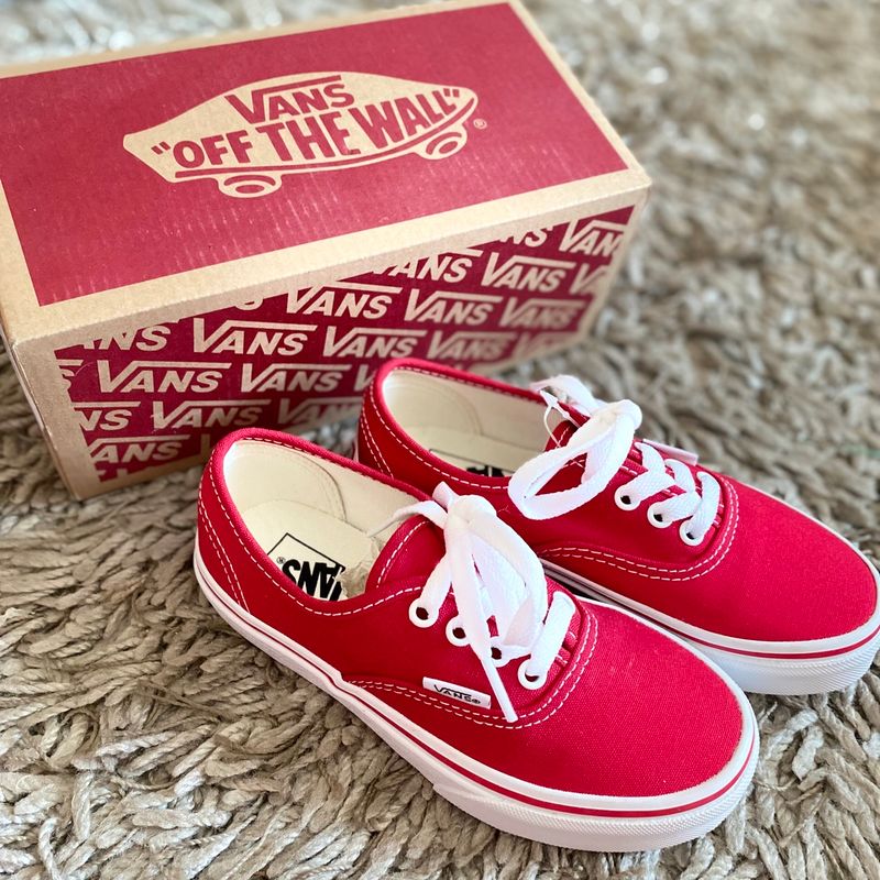 Tenis vans hot sale infantil vermelho