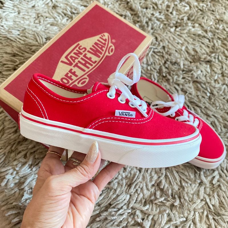 Tenis vans hot sale infantil vermelho