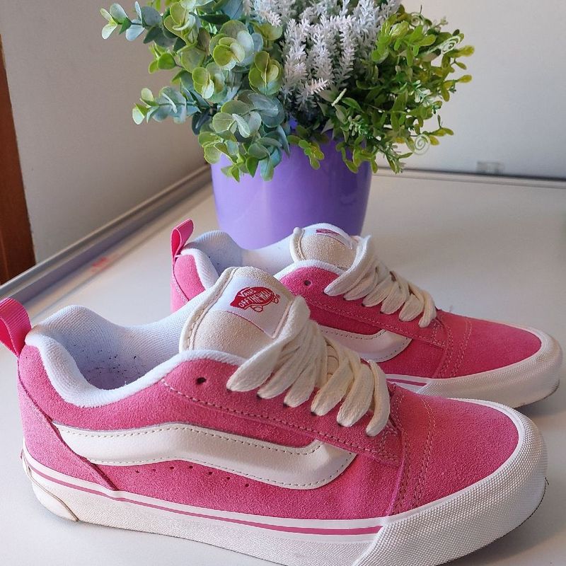 Pink Colori Vans Tênis Vans Knu Skool Seasonal Hero Cor Pink True