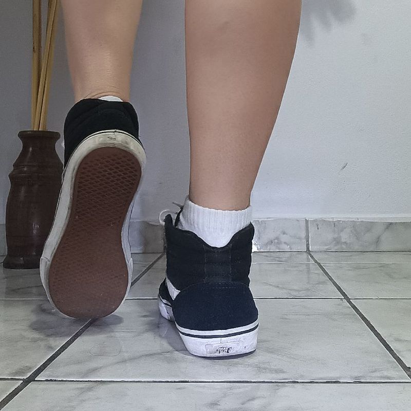 T nis Vans Maddie Hi Suede Canvas Feminino T nis Feminino Vans