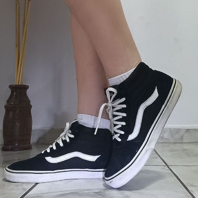 T nis Vans Maddie Hi Suede canvas Feminino T nis Feminino Vans Usado 88312138 enjoei