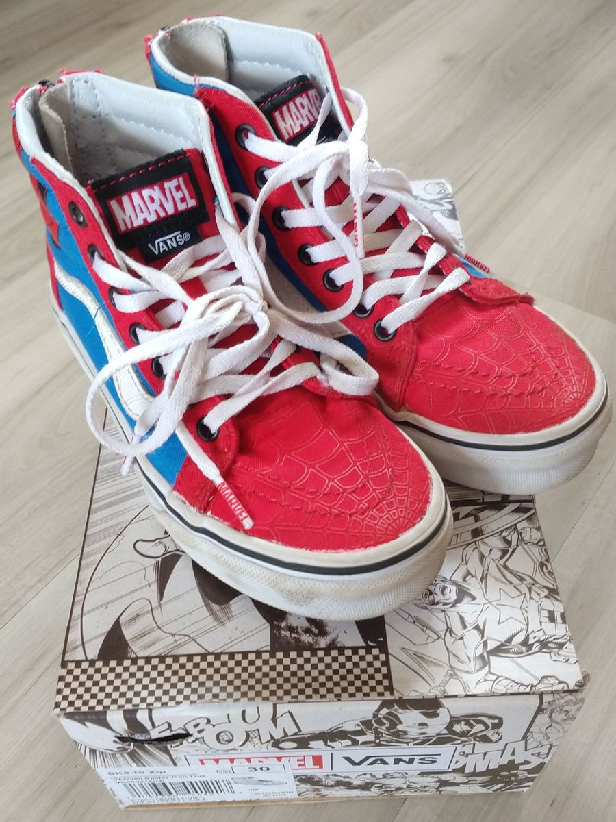 tenis homem aranha vans