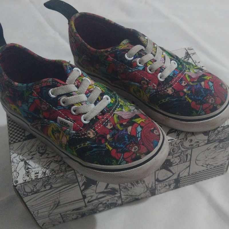 T nis Vans Marvel Infantil Cal ado Infantil para Meninos Vans