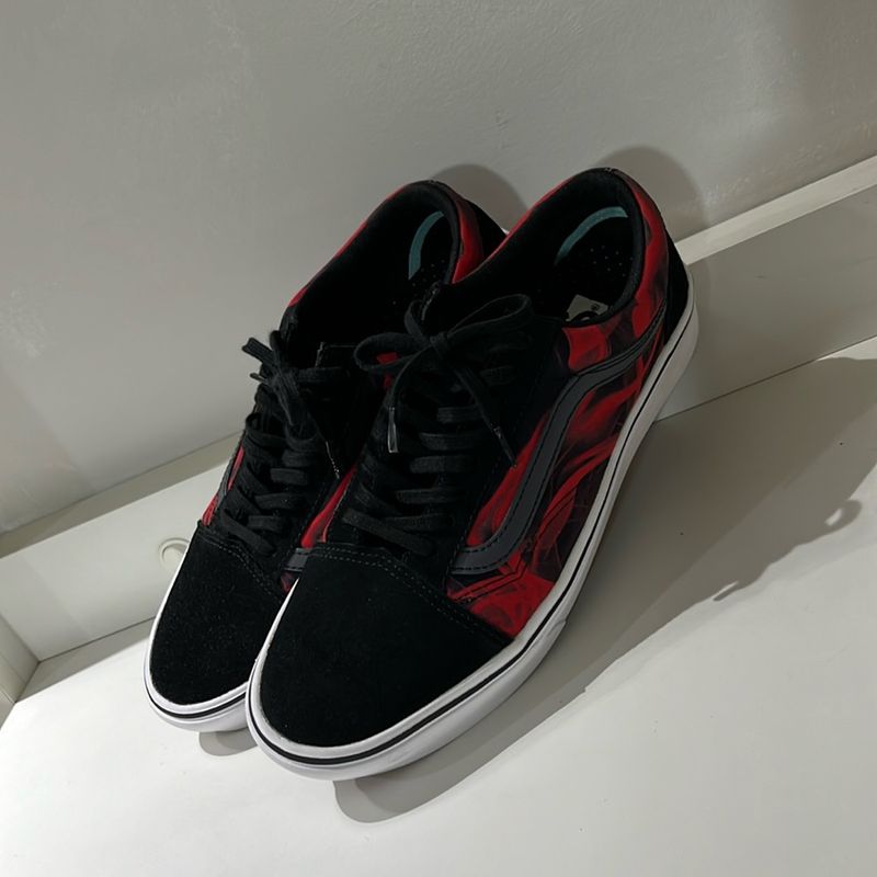 Tênis Vans Off The Wall Preto com Vermelho, Tênis Masculino Vans Off The  Wall Usado 94703044