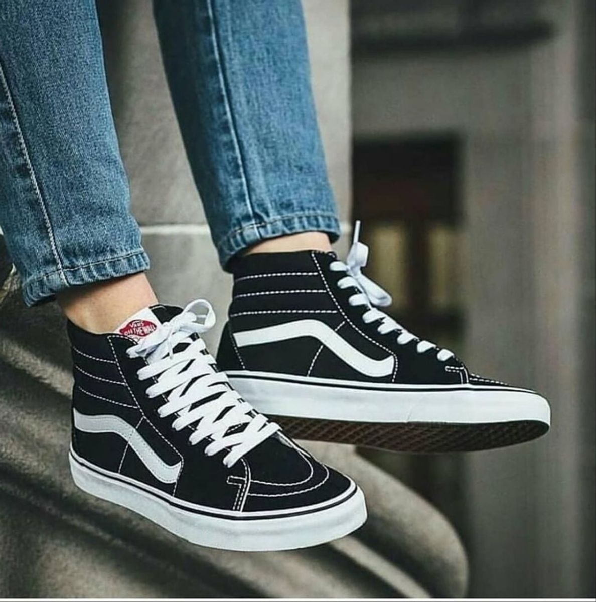 tenis vans preto botinha