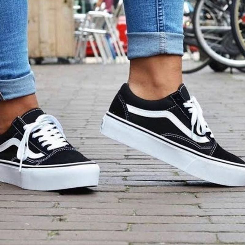 Tênis vans feminino store plataforma