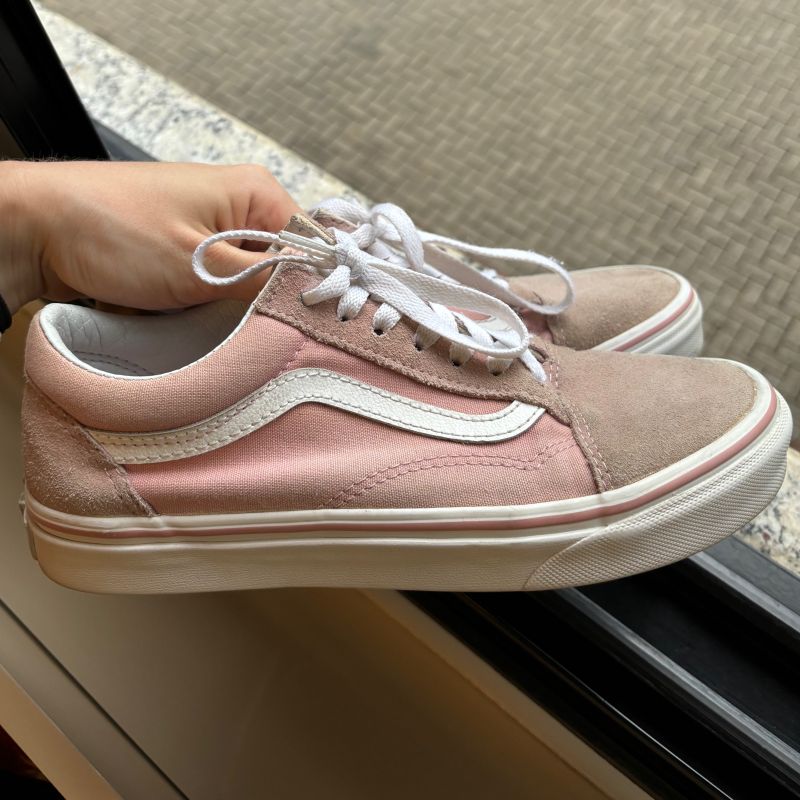 Tenis vans old top skool rosa feminino