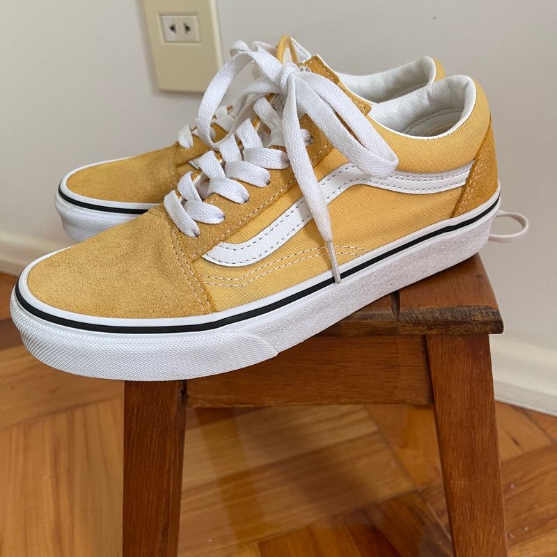 Vans old skool yellow sales mustard