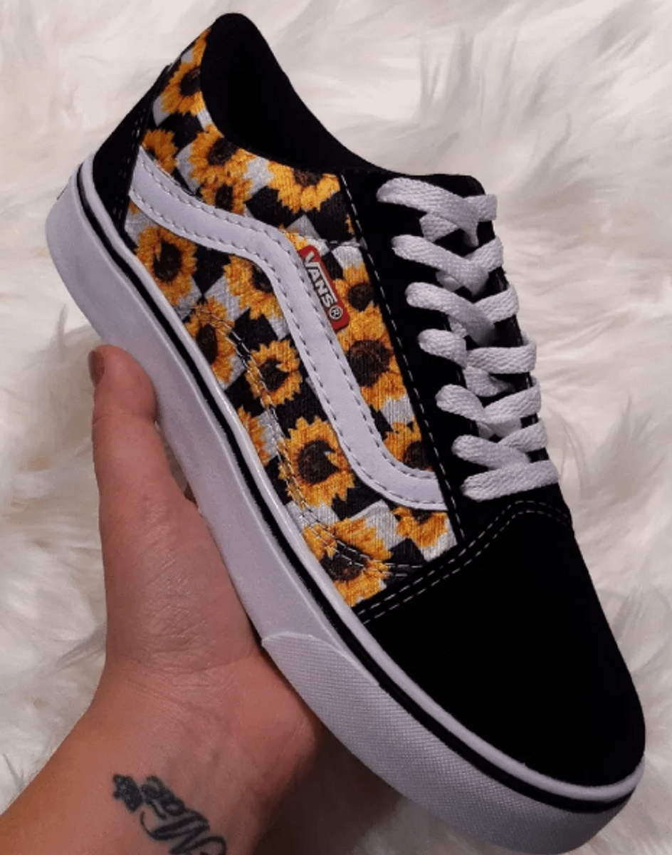 tênis vans girassol
