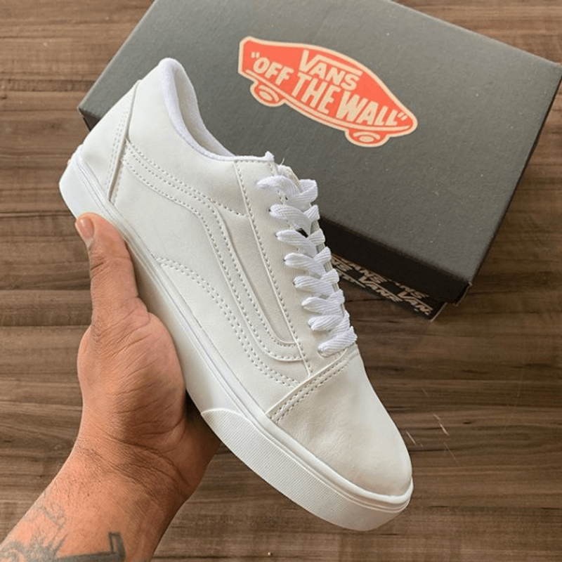 Tênis Vans Old Skool Branco Feminino, Tênis Feminino Vans Nunca Usado  39757436