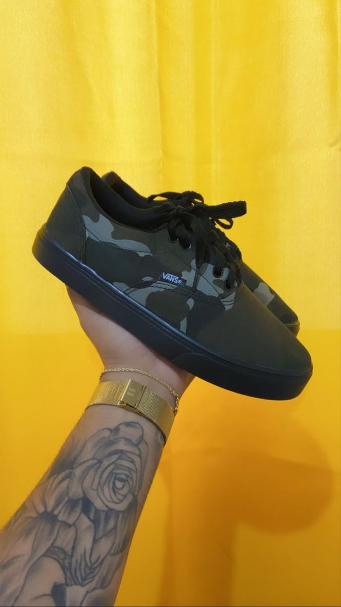 vans camuflado feminino