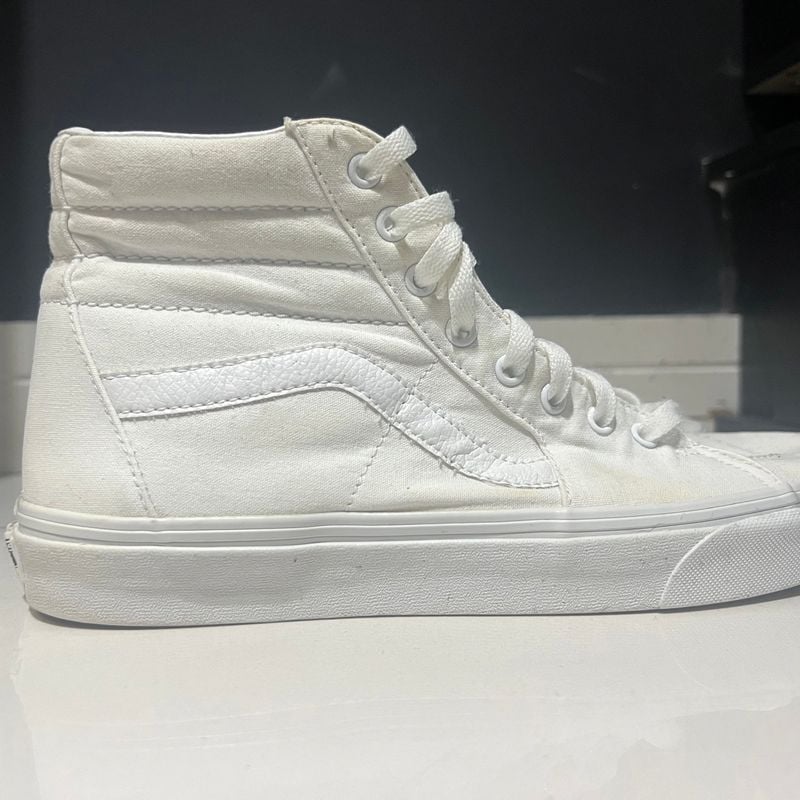 Vans Masculino Vans Old Skool Cano Alto Branco Tênis Vans Old