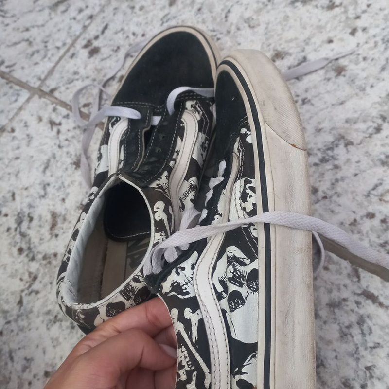 Vans old 2024 skool caveira