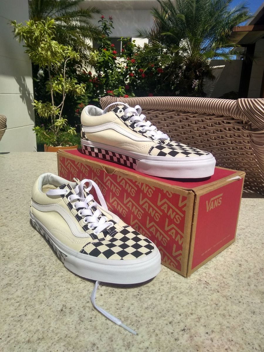 tênis vans authentic checkerboard