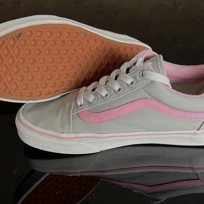 Tenis vans outlet rosa ou cinza