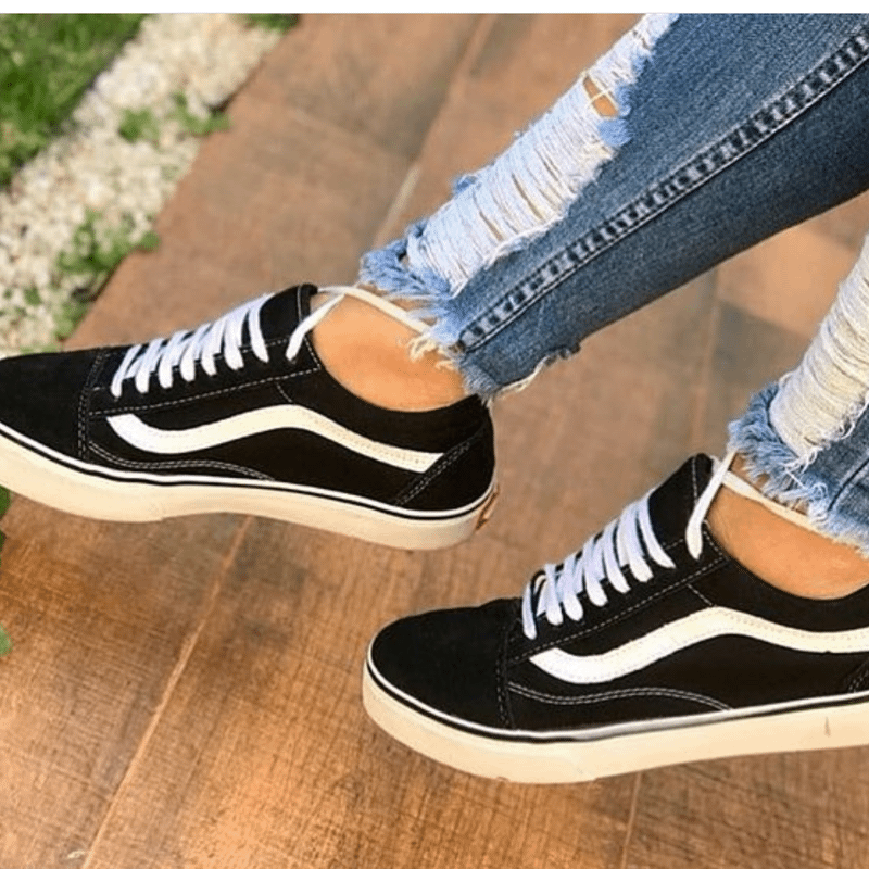 Vans preto hot sale feminino original