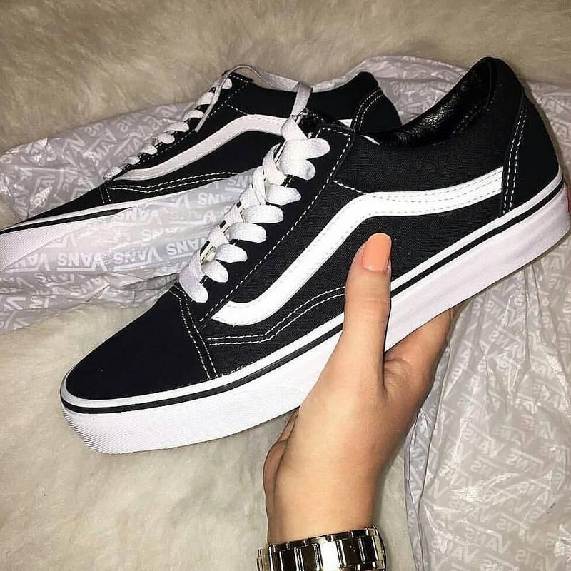 Vans old outlet skool preto tumblr