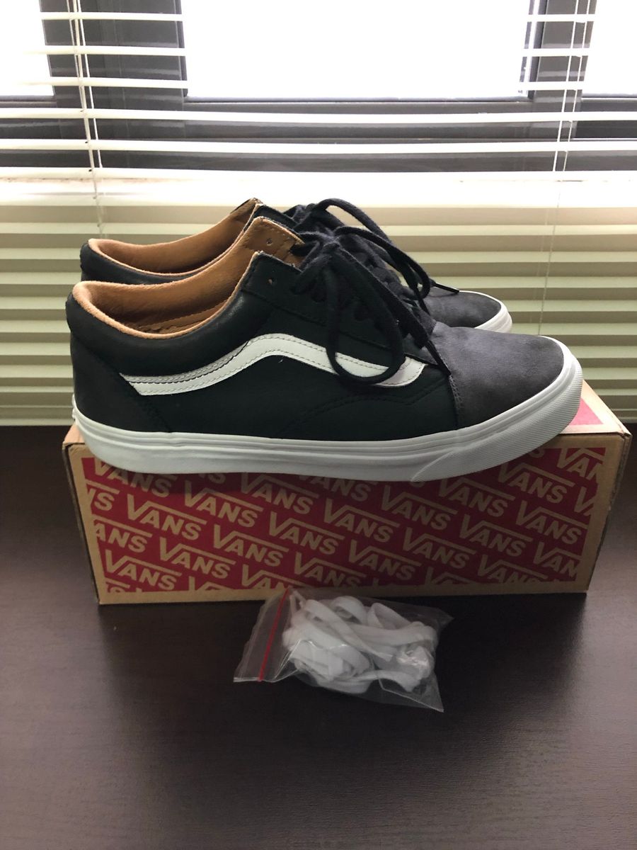 vans old skool de couro