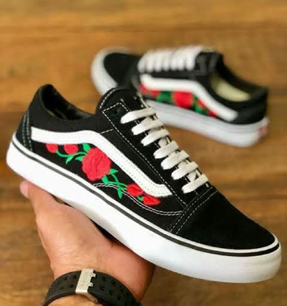 tenis vans floral