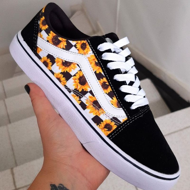 Tênis vans hot sale de girassol