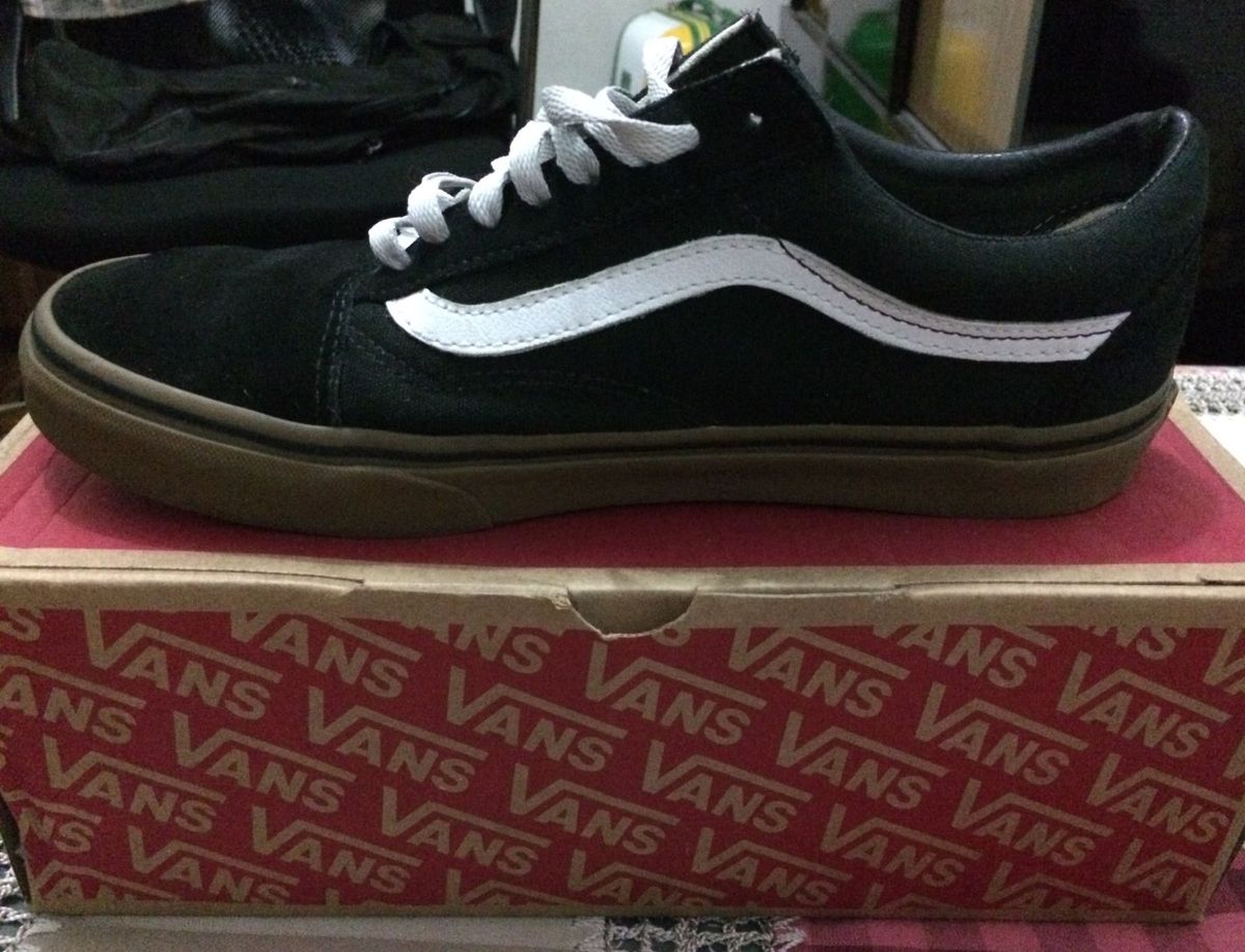 vans old skool gumsole preto