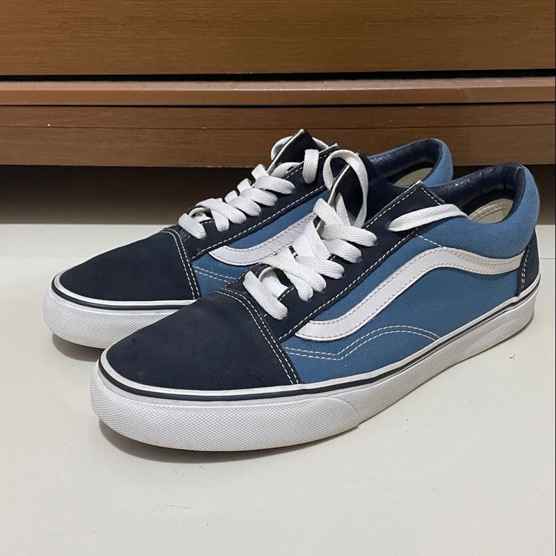Skool Azul Marinho Vans Azul Masculino Tênis Vans Old Skool Navy