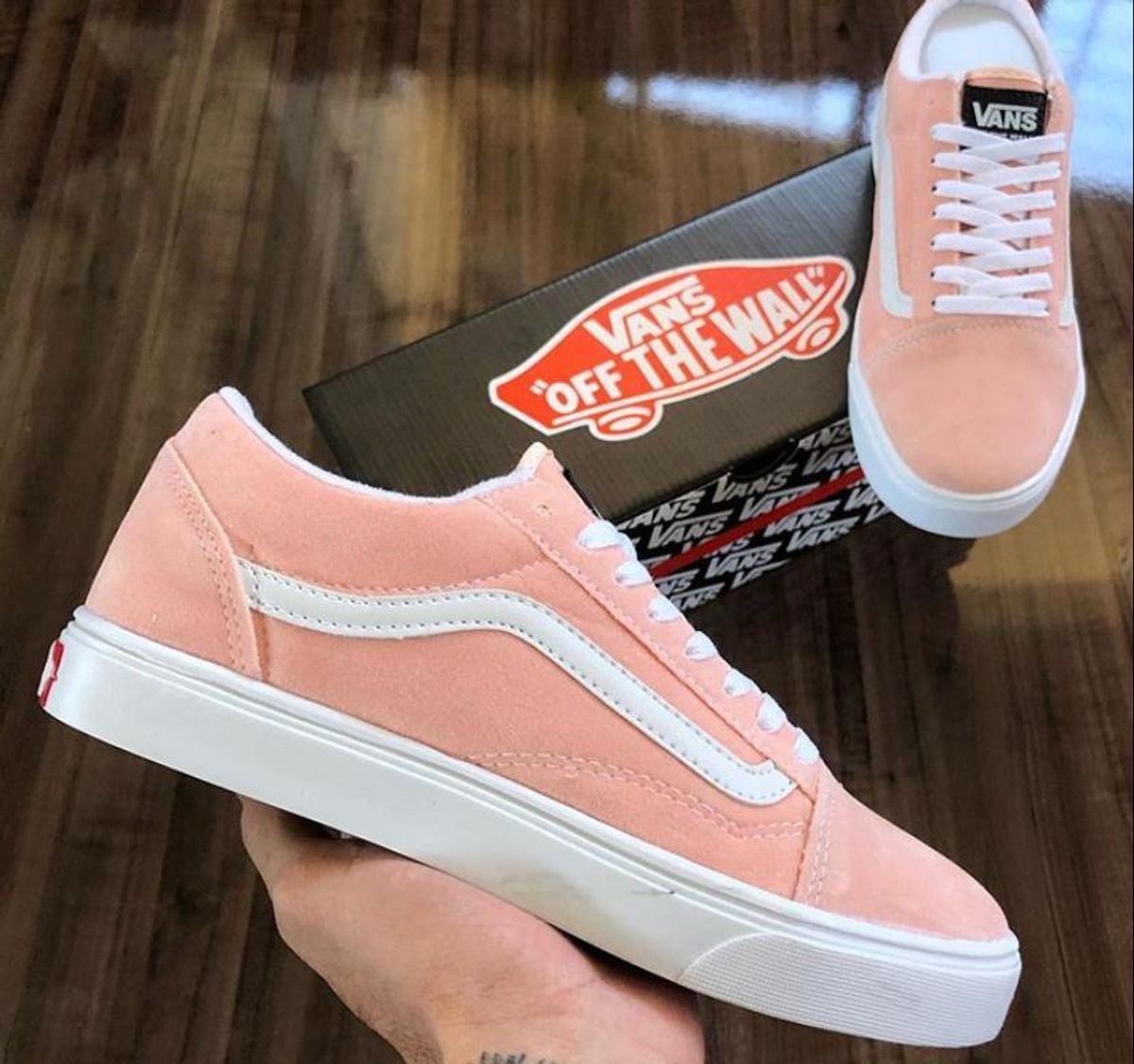 vans rose feminino