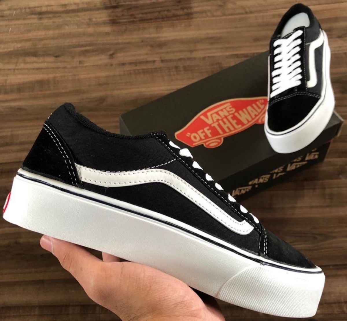 T Nis Vans Old Skool Plataforma Preto N T Nis Feminino Vans Nunca Usado Enjoei