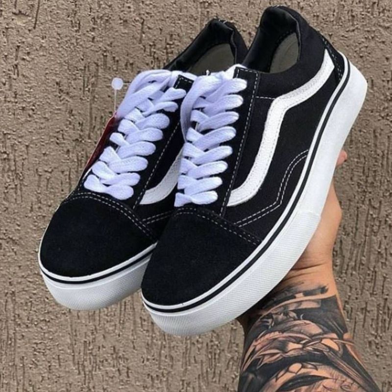 Tênis Vans Old Skool Preto e Branco 35 | Tênis Feminino Vans Nunca Usado  35222198 | enjoei