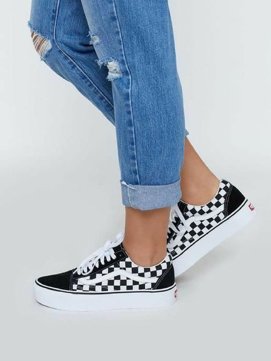 vans old skool preto platform