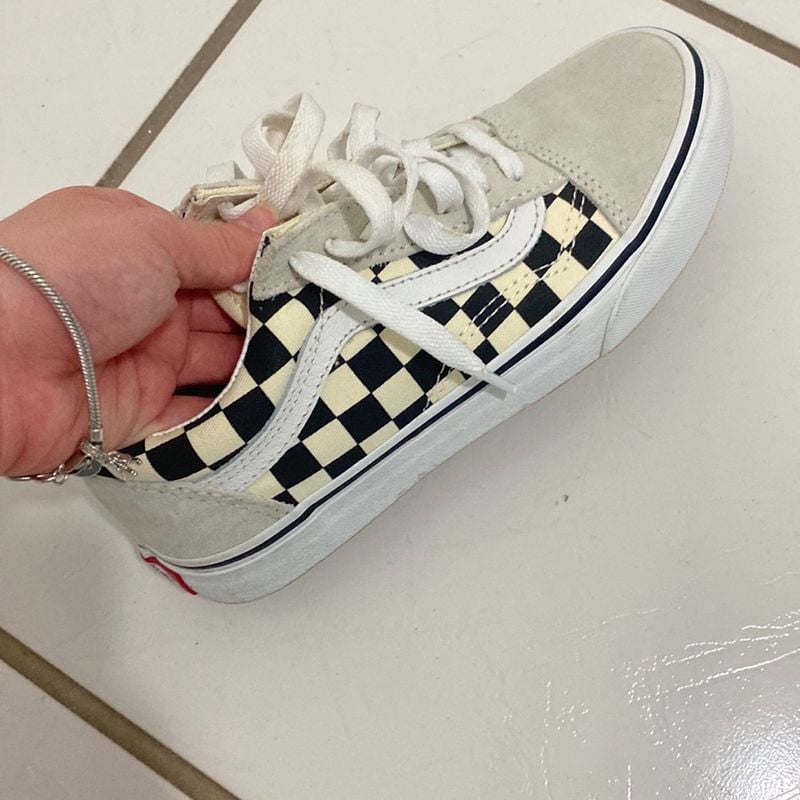 Tenis vans old school cheap quadriculado