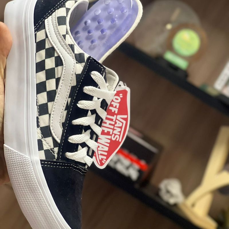Quadriculado TÃªnis Xadrez Vans Tênis Vans Slip On Xadrez Laranja