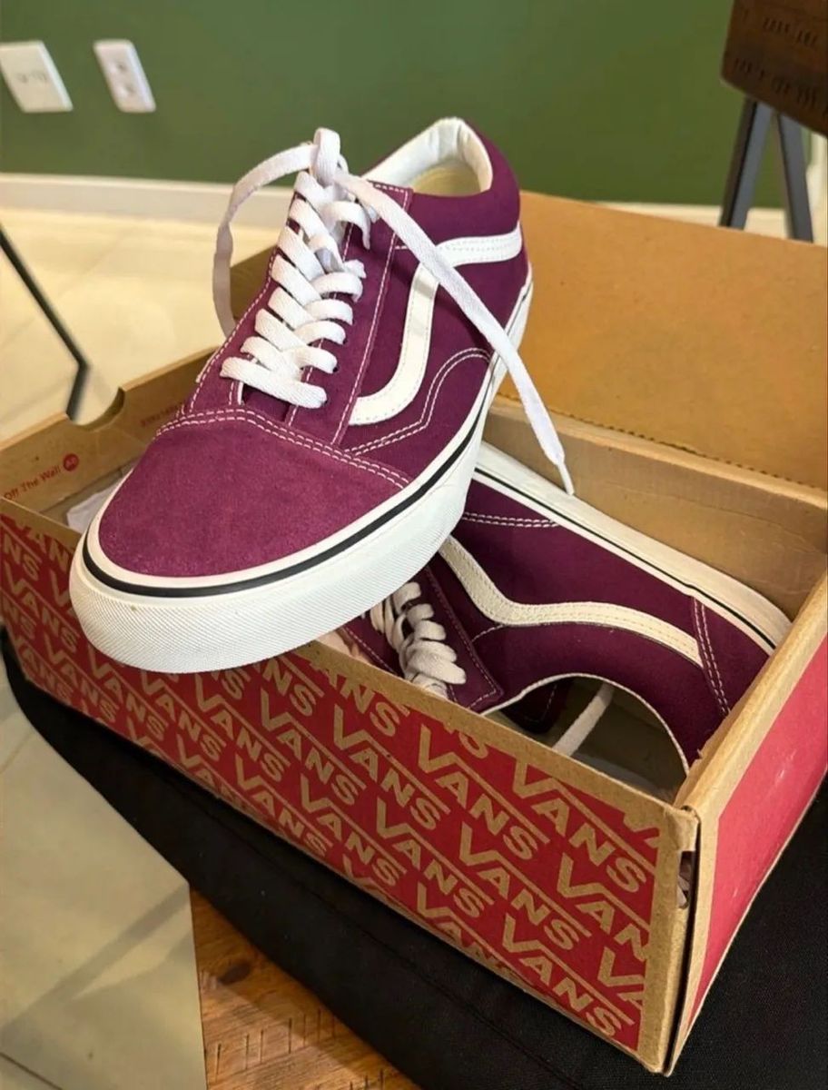 Tenis Vans Old Skool Roxo Novo Na Caixa Tam 41 | Tênis Masculino Nunca ...