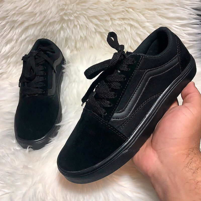 Tênis Vans Old Skool Todo Preto 37 Feminino Forma Normal - Envio Imediato.  | Tênis Feminino Vans Nunca Usado 44182694 | enjoei