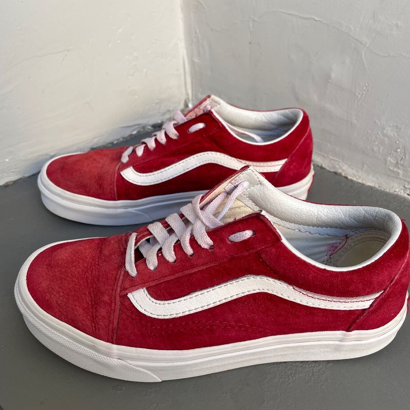 Tênis Feminino Ua Old Skool - Vans - Vermelho - Oqvestir