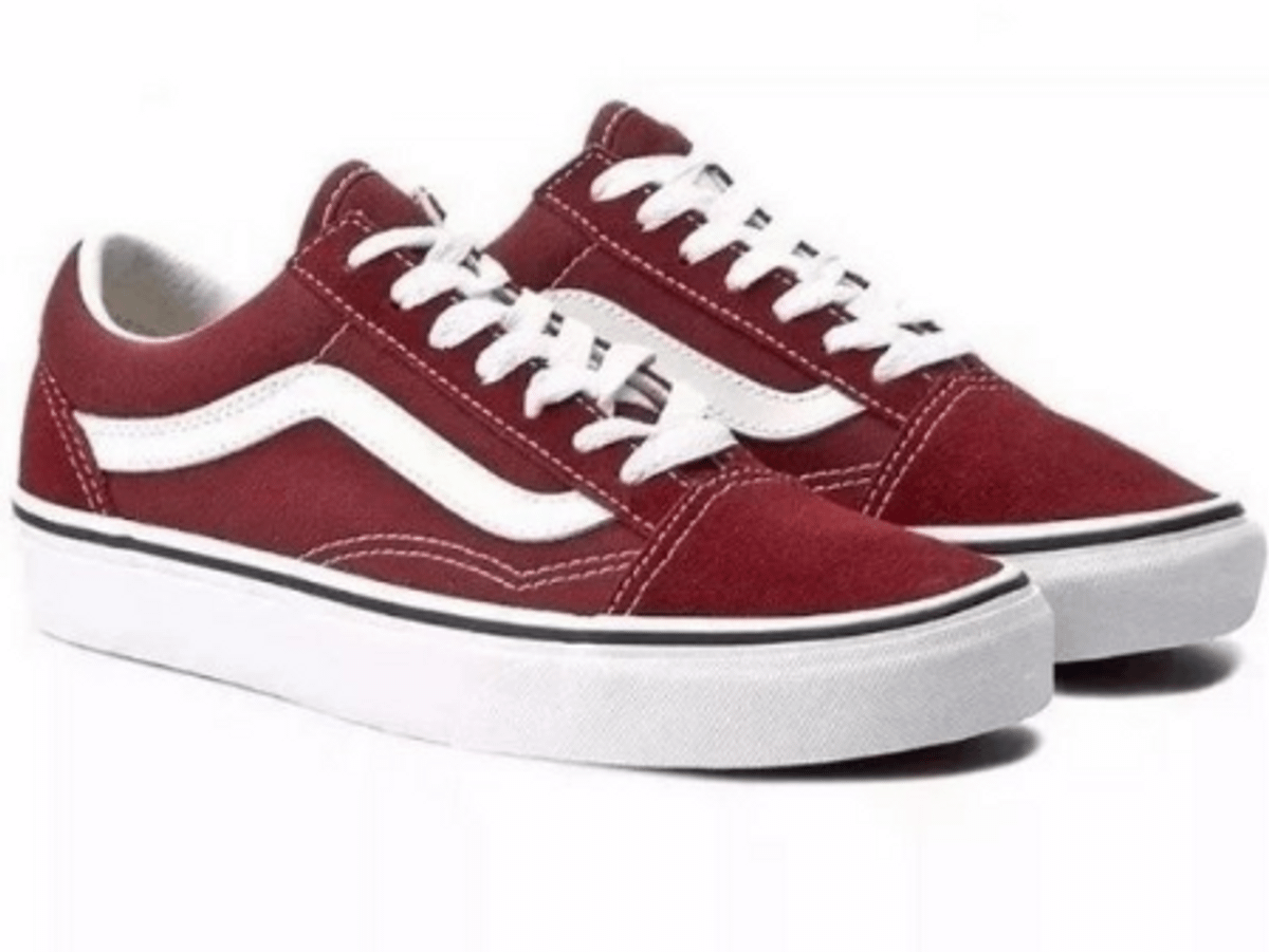 tenis vans old skool feminino vermelho