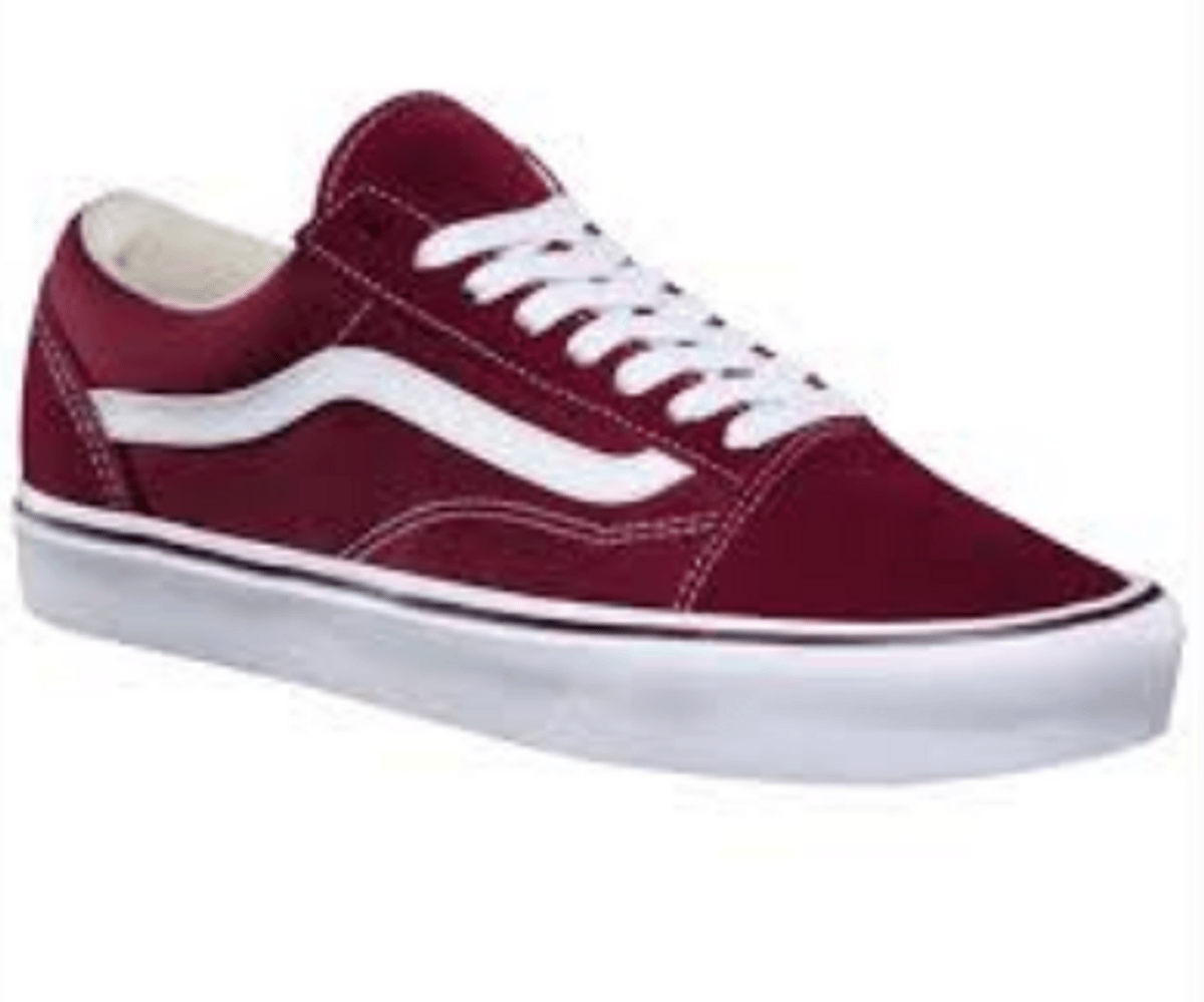 old school vans vermelho